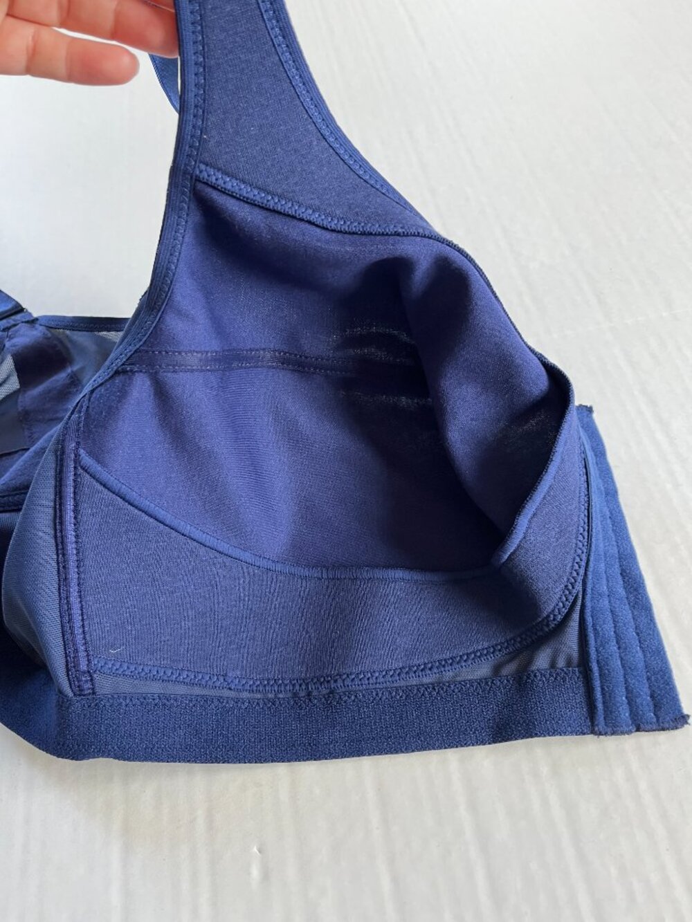 Glamorise 46D Blue MagicLift Front-Closure Posture Back Bra Curvy Women - Picture 4 of 9